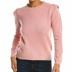 women philosophy Folded Shoulder Cashmere Sweater