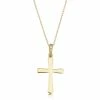 Fremada women 14k Yellow Gold Cross Necklace (18 inch)