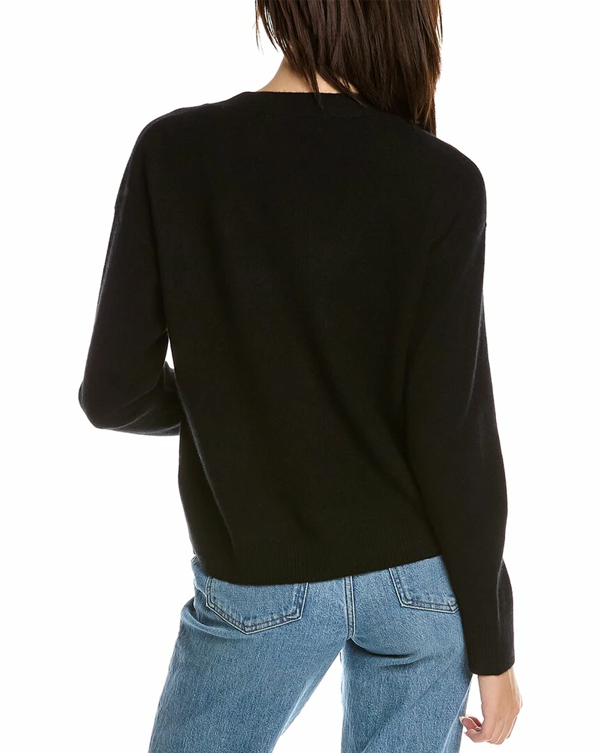 women Philosophy Over Washed V-Neck Cashmere Cardigan - Image 2