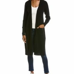 women philosophy Open Front Cashmere Duster