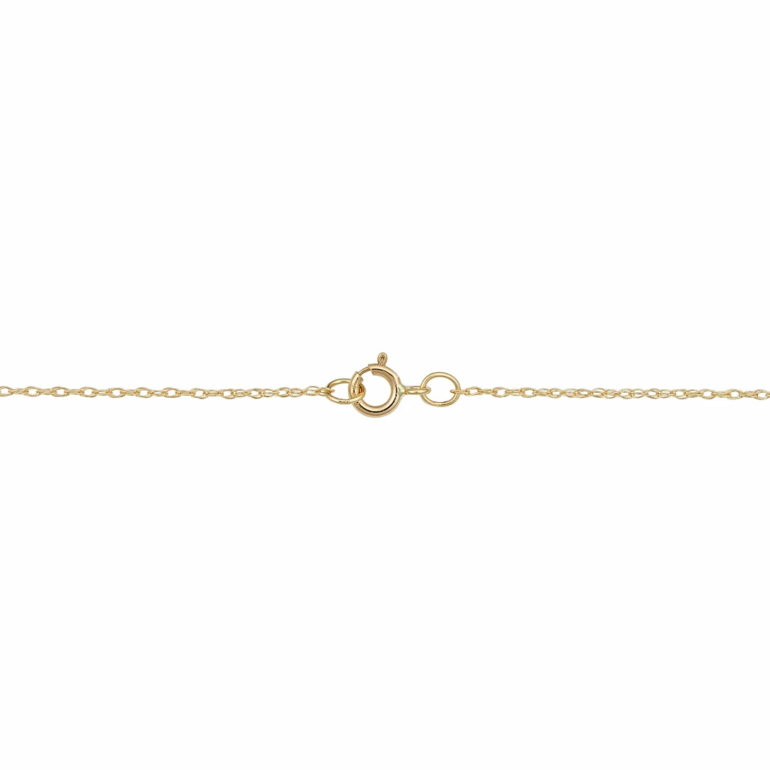Fremada women 14k Yellow Gold Cross Pendant Necklace (18 inch) - Image 2