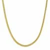 Fremada women 10k Yellow Gold 1.9mm Franco Link Necklace (24 inch)