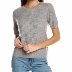 women Philosophy Novelty Stitch Cashmere Sweater