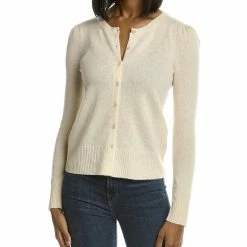 women philosophy Pleated Shoulder Cashmere Cardigan