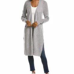 women philosophy Open Front Cashmere Duster