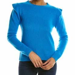 women philosophy Folded Shoulder Cashmere Sweater