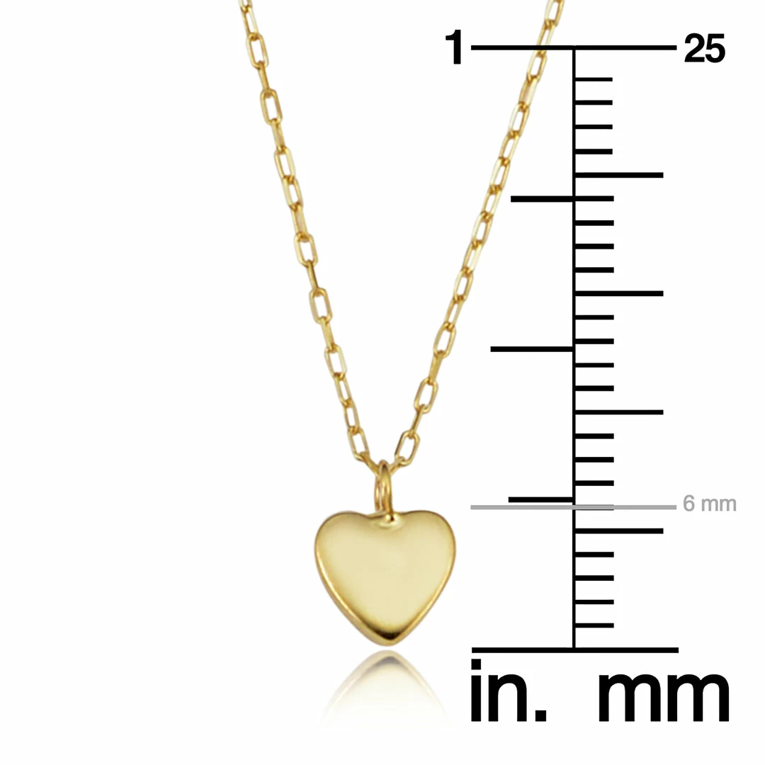 Fremada women 14k Yellow Gold Heart Layered Necklace (adjusts to 17 or 18 inch) - Image 3