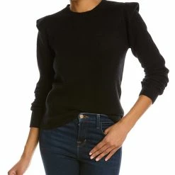 women philosophy Folded Shoulder Cashmere Sweater