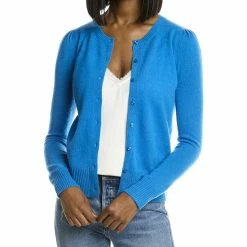 women philosophy Pleated Shoulder Cashmere Cardigan