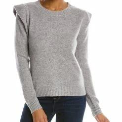 women philosophy Folded Shoulder Cashmere Sweater